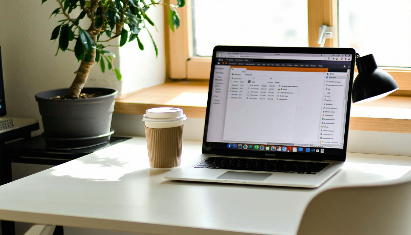 Freelancer sorting receipts and invoices for allowable business expenses